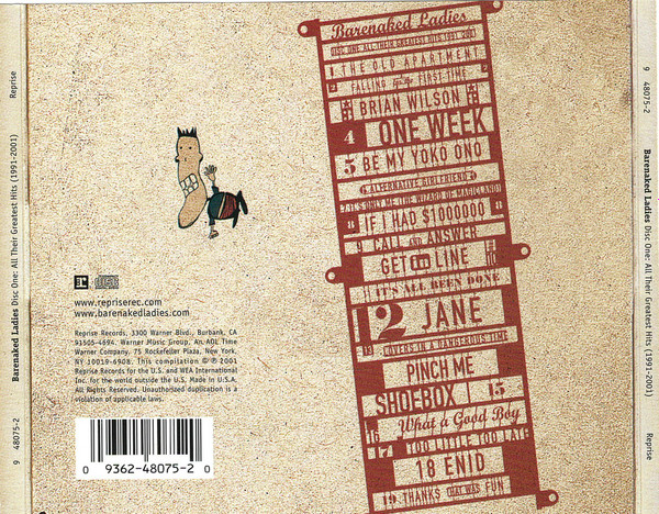 Barenaked Ladies - Disc One: All Their Greatest Hits (1991-2001) | Reprise Records (9 48075-2) - 2