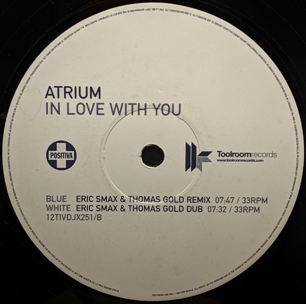 Atrium - In Love With You | Positiva (12TIVDJX251) - main