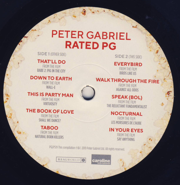 Peter Gabriel - Rated PG | Real World Records (PGLPS19) - 4 Peter Gabriel - Rated PG | Real World Records (PGLPS19) - 4