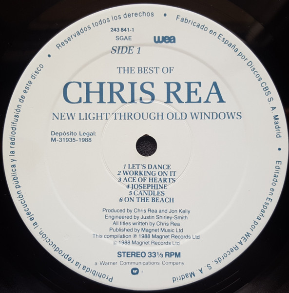 Chris Rea - New Light Through Old Windows (The Best Of Chris Rea) | WEA (243 841-1) - 3
