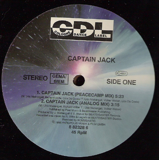 Captain Jack - Captain Jack | CDL - Cologne Dance Label (8 82328 6) - 2
