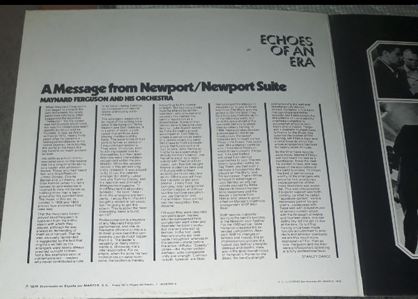 Maynard Ferguson & His Orchestra - A Message From Newport/Newport Suite | Roulette (ALBUM RE 17 S) - 4