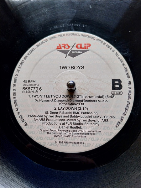 Two Boys - I Won't Let You Down | ARS/Clip Records (658779 6) - 4