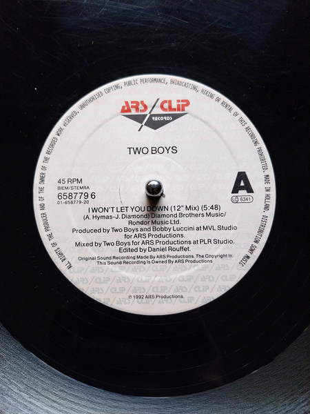 Two Boys - I Won't Let You Down | ARS/Clip Records (658779 6) - 3