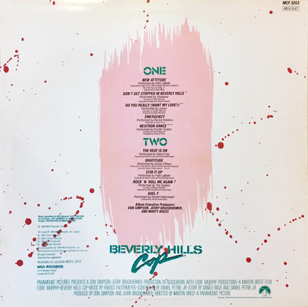 Various - Music From The Motion Picture Soundtrack "Beverly Hills Cop" | MCA Records (MCF 3253) - 2 Various - Music From The Motion Picture Soundtrack "Beverly Hills Cop" | MCA Records (MCF 3253) - 2