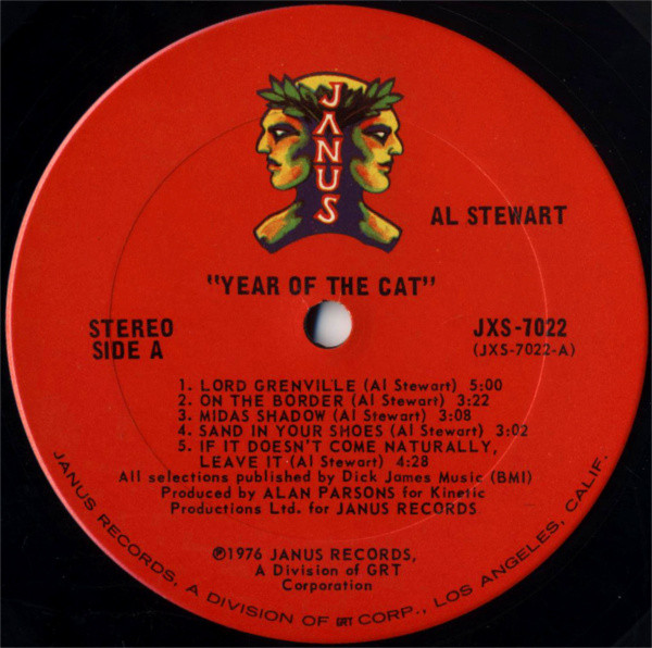 Al Stewart - Year Of The Cat | Janus Records (JXS-7022) - 4
