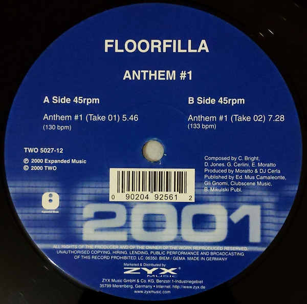 Floorfilla - Anthem #1 | 2001 (TWO 5027-12) - main Floorfilla - Anthem #1 | 2001 (TWO 5027-12) - main