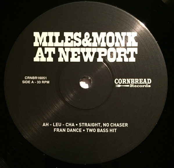 The Miles Davis Sextet & The Thelonious Monk Quartet - Miles & Monk At Newport | Cornbread Records (CRNBR16051) - 3 The Miles Davis Sextet & The Thelonious Monk Quartet - Miles & Monk At Newport | Cornbread Records (CRNBR16051) - 3