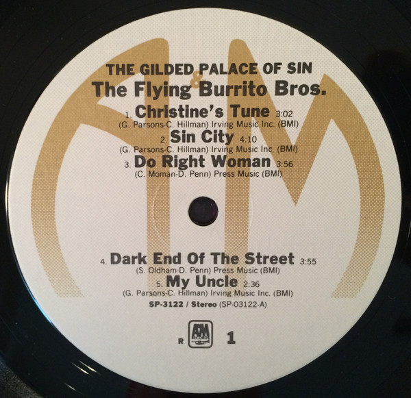 The Flying Burrito Bros - The Gilded Palace Of Sin | A&M Records (SP 3122) - 3