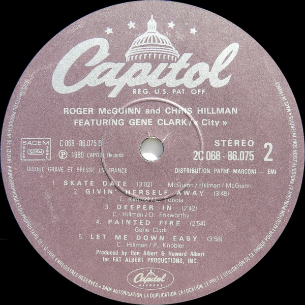 McGuinn, Clark & Hillman - City | Capitol Records (2C 068 86.075) - 4