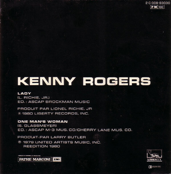 Kenny Rogers - Lady | Liberty (2 C 008-83030) - 2