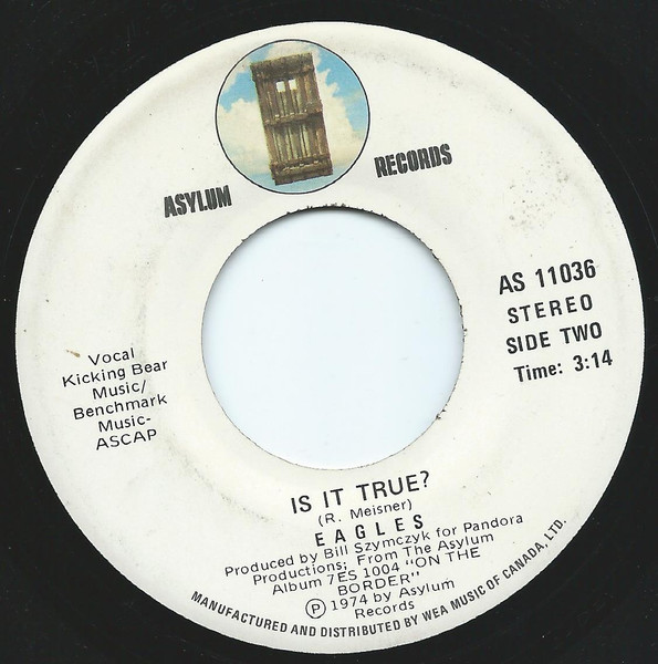 Eagles - Already Gone (7") [Vinyl] | Asylum Records (AS-11036) - 2