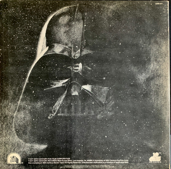 John Williams , London Symphony Orchestra - Star Wars | 20th Century Records (2209-541) - 3 John Williams , London Symphony Orchestra - Star Wars | 20th Century Records (2209-541) - 3