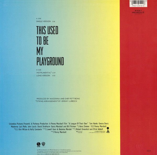 Madonna - This Used To Be My Playground | Sire (9362-40510-0) - 2 Madonna - This Used To Be My Playground | Sire (9362-40510-0) - 2