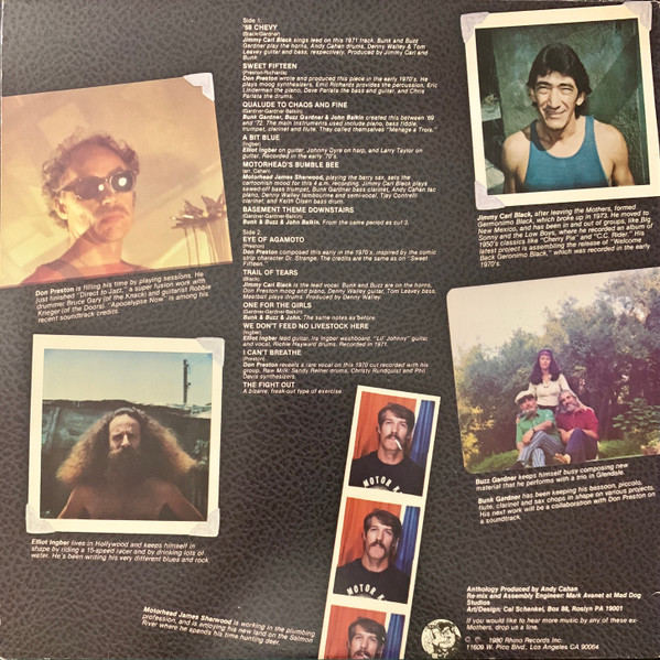 The Grandmothers - An Anthology Of Previously Unreleased Recordings By Ex-Members Of The Mothers Of Invention | Rhino Records (RNSP 302)