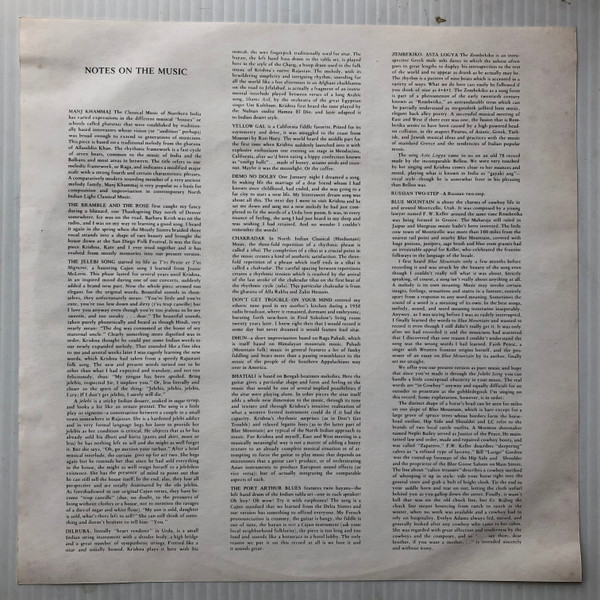 Jody Stecher & Krishna Bhatt - Rasa | Claddagh Records (CCF2) - 3 Jody Stecher & Krishna Bhatt - Rasa | Claddagh Records (CCF2) - 3