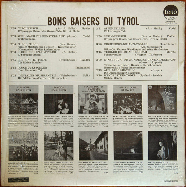 Various - Bons Baisers Du Tyrol | Lero (L-704) - 2 Various - Bons Baisers Du Tyrol | Lero (L-704) - 2