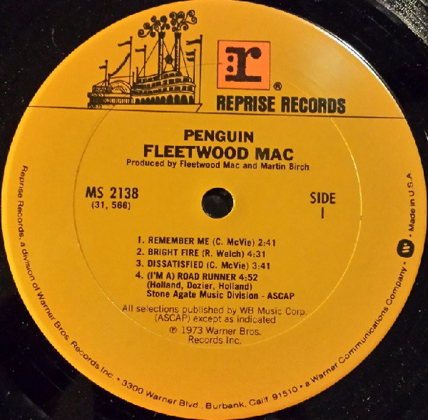 Fleetwood Mac - Penguin | Reprise Records (MS 2138) - 3