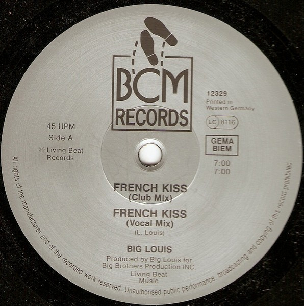 Big Louis - French Kiss | BCM Records (12329) - main