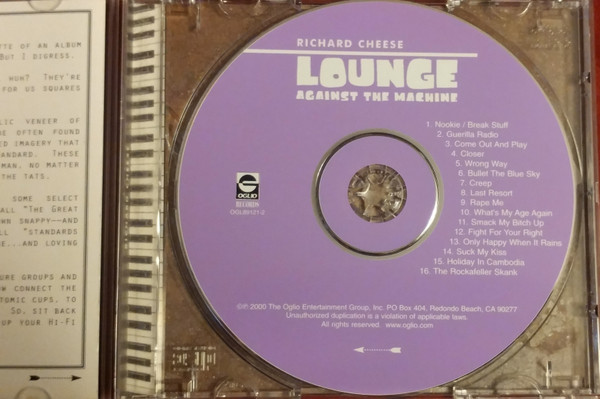 Richard Cheese - Lounge Against The Machine | Oglio Records (OGL 89121-2) - 3