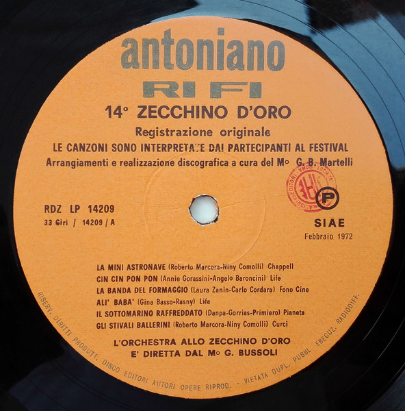 Various - 14° Zecchino D'Oro | Antoniano (RDZ LP 14209) - 3 Various - 14° Zecchino D'Oro | Antoniano (RDZ LP 14209) - 3
