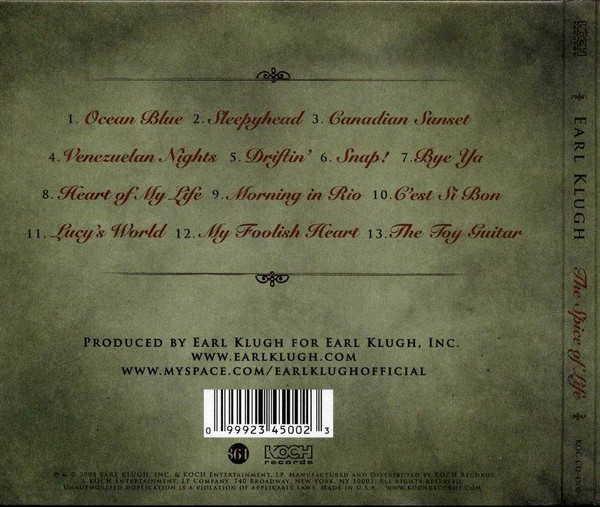 Earl Klugh - The Spice Of Life | Koch Records (KOC-CD-4500) - 2