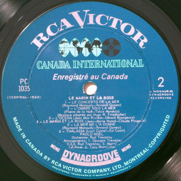Paolo Noël - Le Marin Et La Rose | RCA Victor (PC-1035) - 4 Paolo Noël - Le Marin Et La Rose | RCA Victor (PC-1035) - 4