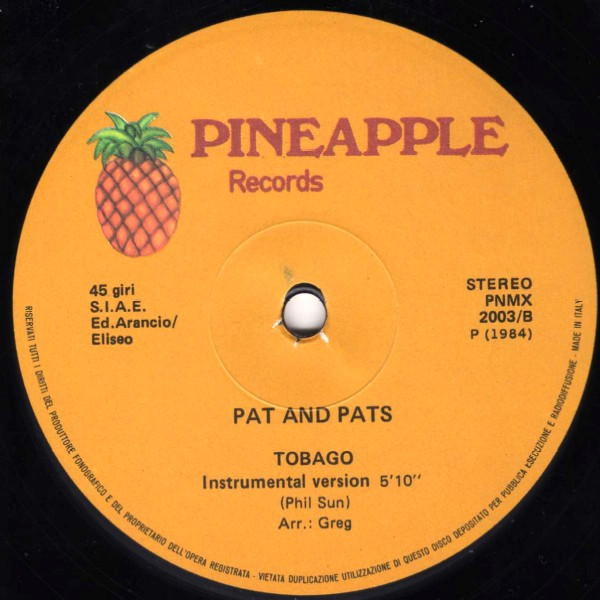 Pat And Pats - Tobago | Pineapple Records (PNMX 2003) - 3 Pat And Pats - Tobago | Pineapple Records (PNMX 2003) - 3