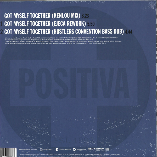 Kenny "Dope" Gonzalez Presents The Bucketheads - Got Myself Together (Remixes) | Positiva (PTV25-9) - 2 Kenny "Dope" Gonzalez Presents The Bucketheads - Got Myself Together (Remixes) | Positiva (PTV25-9) - 2