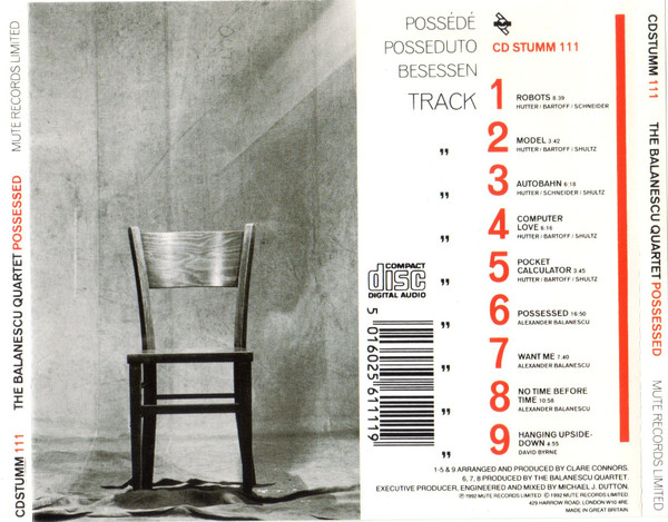 The Balanescu Quartet - Possessed | Mute (CD STUMM 111) - 2 The Balanescu Quartet - Possessed | Mute (CD STUMM 111) - 2