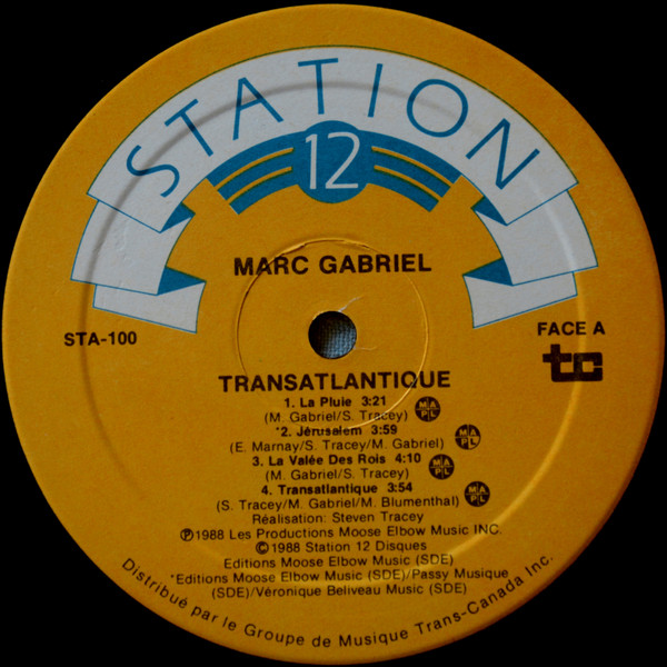 Marc Gabriel - Transatlantique [Vinyl] | Station 12 (STA 100) - 3