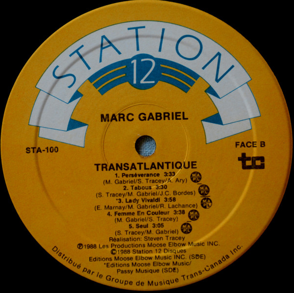Marc Gabriel - Transatlantique [Vinyl] | Station 12 (STA 100) - 4