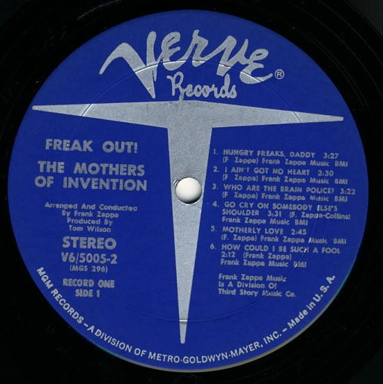 The Mothers - Freak Out! | Verve Records (V6-5005-2) - 3 The Mothers - Freak Out! | Verve Records (V6-5005-2) - 3