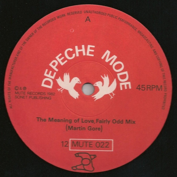 Depeche Mode - The Meaning Of Love | Mute (12 MUTE 022) - 3 Depeche Mode - The Meaning Of Love | Mute (12 MUTE 022) - 3