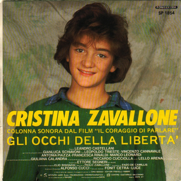 Cristina Zavallone - Gli Occhi Della Libertà | Fonit Cetra (SP 1854) - 2