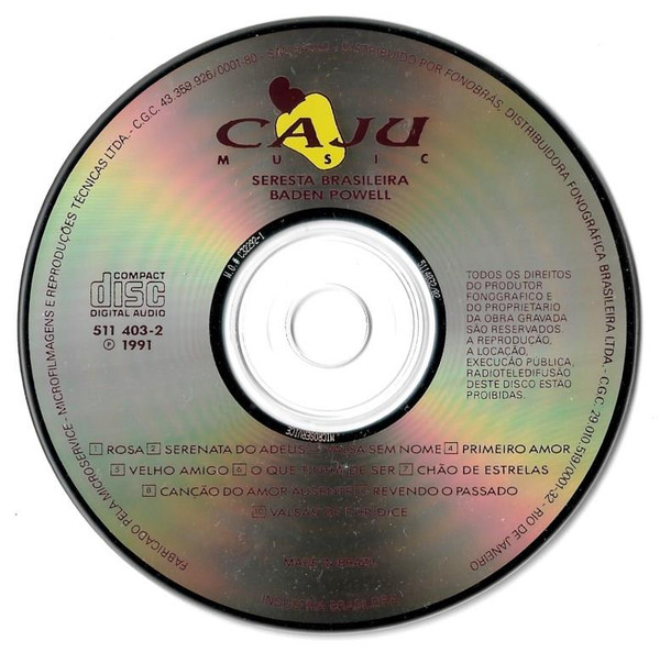 Baden Powell - Seresta Brasileira | Caju Music (511 403-2) - 3