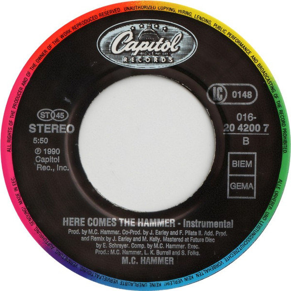 MC Hammer - Here Comes The Hammer | Capitol Records (016-20 4200 7) - 4 MC Hammer - Here Comes The Hammer | Capitol Records (016-20 4200 7) - 4