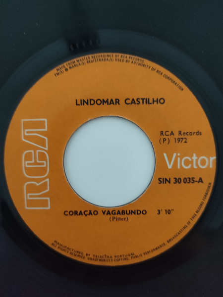 Lindomar Castilho - Coração Vagabundo / Se Eu Pudesse | RCA Victor (Single 30 035) - 3