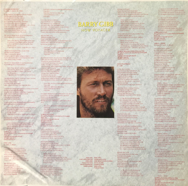 Barry Gibb - Now Voyager [Vinyl] | MCA Records (MCA-5506) - 4