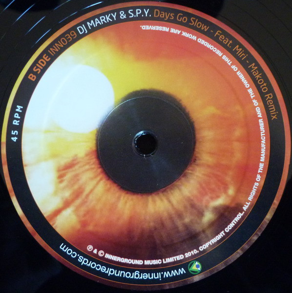 DJ Marky & Makoto / DJ Marky & S.P.Y. - Secret Place (Random Movement Remix) / Days Go Slow (Makoto Remix) | Innerground Records (INN039) - 4 DJ Marky & Makoto / DJ Marky & S.P.Y. - Secret Place (Random Movement Remix) / Days Go Slow (Makoto Remix) | Innerground Records (INN039) - 4