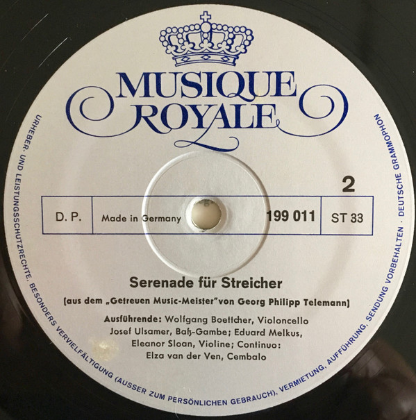 Georg Philipp Telemann - Serenade Für Streicher | Musique Royale (199 011) - 3