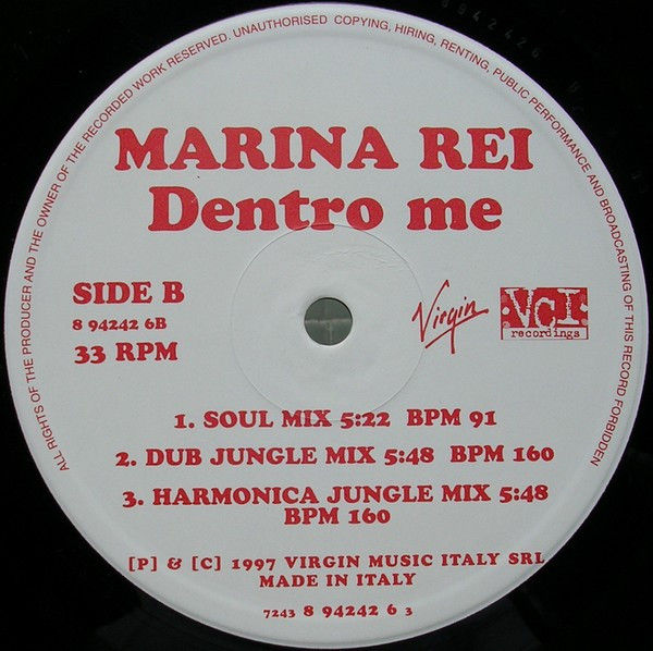 Marina Rei - Primavera (Remixes) | Virgin (7243 8 94242 6 3) - 4 Marina Rei - Primavera (Remixes) | Virgin (7243 8 94242 6 3) - 4