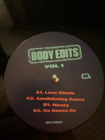 Body Edits - Vol 1 | Body Edits (BE12001) - main