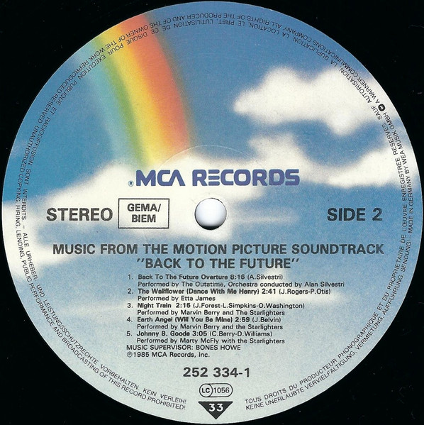 Various - Back To The Future - Music From The Motion Picture Soundtrack | MCA Records (252 334-1) - 4 Various - Back To The Future - Music From The Motion Picture Soundtrack | MCA Records (252 334-1) - 4