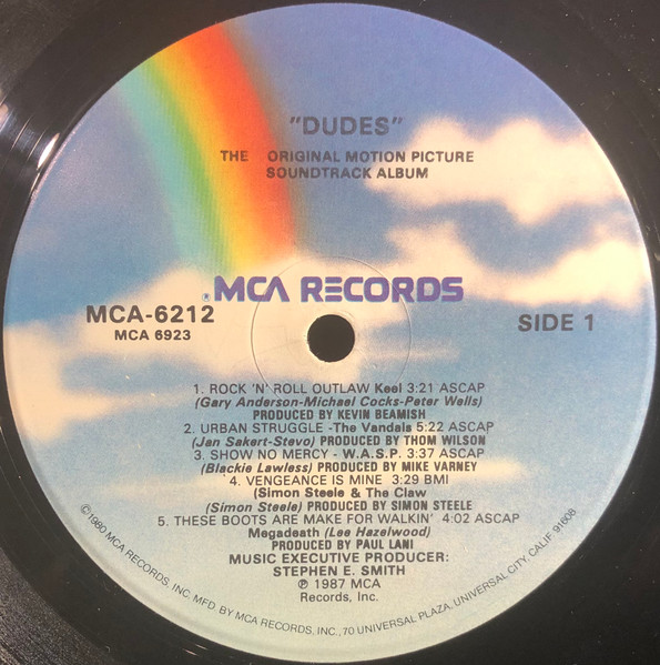 Various - Dudes (The Original Motion Picture Soundtrack Album) | MCA Records (MCA-6212) - 3