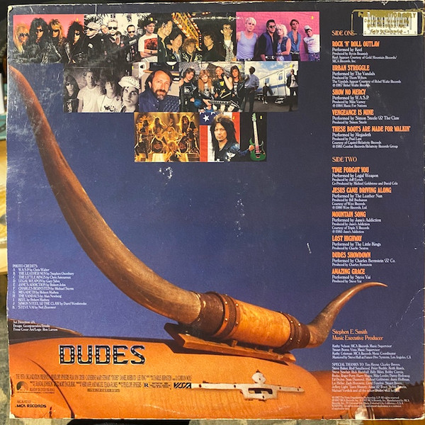 Various - Dudes (The Original Motion Picture Soundtrack Album) | MCA Records (MCA-6212) - 2