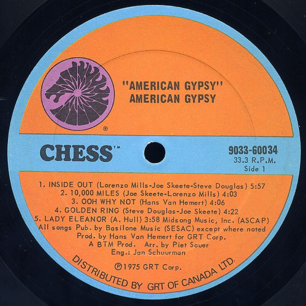 American Gypsy - American Gypsy | Chess (9033-60034) - 3 American Gypsy - American Gypsy | Chess (9033-60034) - 3