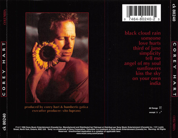 Corey Hart - Corey Hart [CD] | Columbia (ck 80240) - 2