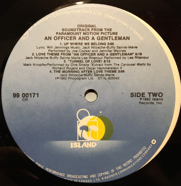 Various - An Officer And A Gentleman - Soundtrack | Island Records (99 00171) - 3 Various - An Officer And A Gentleman - Soundtrack | Island Records (99 00171) - 3