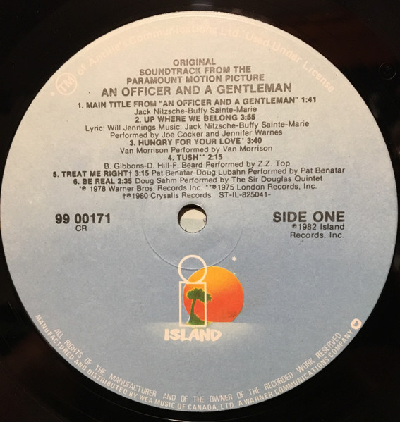 Various - An Officer And A Gentleman - Soundtrack | Island Records (99 00171) - 2 Various - An Officer And A Gentleman - Soundtrack | Island Records (99 00171) - 2